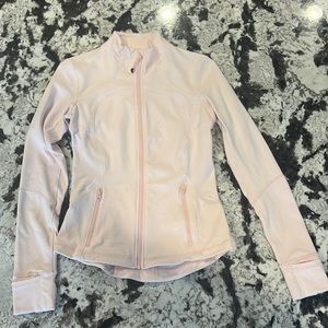 Lulu Lemon Blush Pink Zip Up Size 8